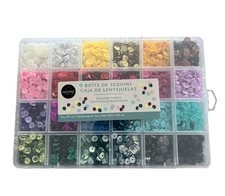 Boîte de Sequins Multicolores pour Arts Créatifs