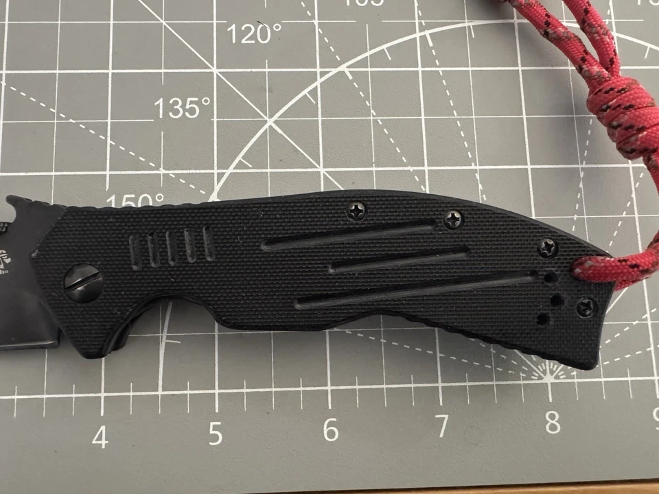 KERSHAW 6044TBLK CQC-8K Emerson Designs All Black G10 Handle 3.5" Tanto Knife - Image 4 of 4