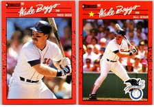 Wade Boggs Lot x 2 1990 Donruss Base & All-Star Cards Boston Red Sox