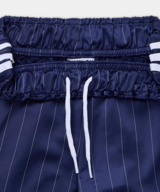 Pantalones Cortos Adidas Originales Satén a Rayas KC4235 - Azul Oscuro Foto 3 de 4