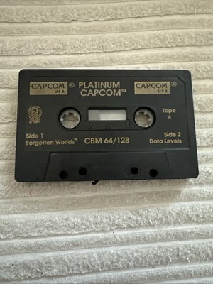 Commodore 64 Tape Cassette Game - Forgotten Worlds von Platinum Capcom ohne Hülle Enc