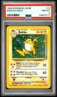 1999 POKEMON BASE SET UNLIMITED #14 RAICHU-HOLO PSA 8