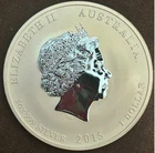 Avstraian silver round 1 oz .999 Year of the goat