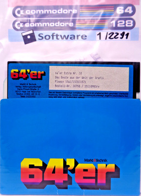 COMMODORE 64/128 -- 64's EXTRA 18 ...WORLD OF GRAPHICS (MARKET & ENGINEERING - DISK)
