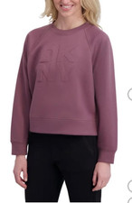 DKNY sport women's logo crewneck sweatshirt Dark pink Size S
