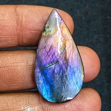 39.70 Ct. High Grade Labradorite Pear Cabochon Loose Gemstone 37x20x6 mm