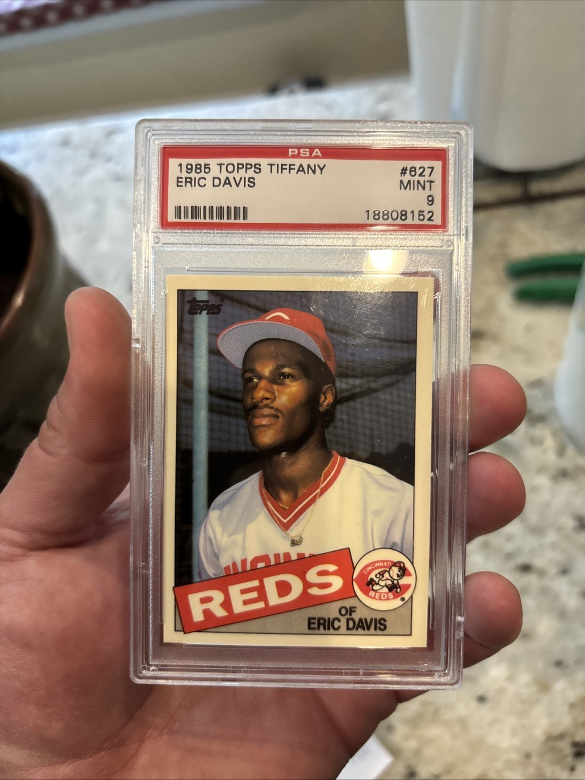 ERIC DAVIS 1985 Topps Tiffany #627 RC Rookie PSA 9 MINT Cincinnati Reds