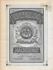 Waterloo Machinery Ontario Canada Catalog Booklet 1940s Western Edition Reprint
