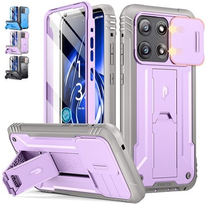 Case For Moto G Stylus 5G 2026 Poetic Built-in Screen With Slide Camera Cover