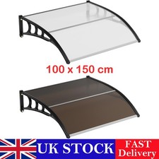 Door Canopy Awning Front Back Porch Outdoor Patio Shade Rain Shelter 100x150cm