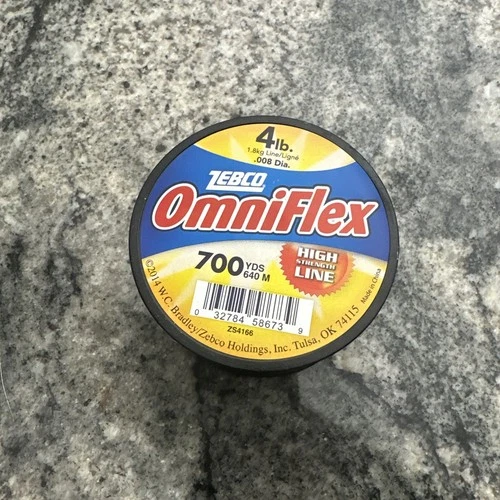 Zebco Omniflex Monofilament High Strength Fishing Line, 4 Pound Tested 700 Yards