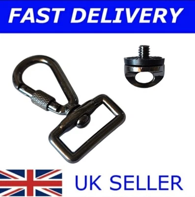 🔥Quick Release Snap Hook Ring with 1/4" Screw Lock Camera Sling Strap DSLR SLR - Image 1 of 3