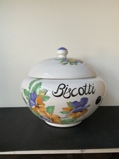 Dose, Keksdose, Gebäckdose, Icap Keramik Italy Biscotti Vintage