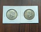 2 (40% Silver) Kennedy Half Dollars - 1967-P & 1969-D -  FREE SHIPPING