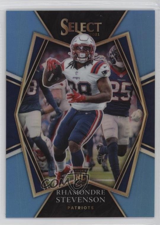 2021 Panini Select Light Blue Prizm /99 Rhamondre Stevenson #175 Rookie RC 0x5i