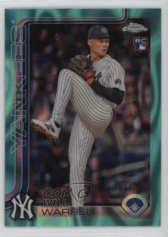 2025 Topps Chrome Aqua Lava Refractor 54/199 Will Warren #81 Rookie RC 4k8
