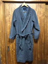 Burberry London Men's Cashmere Blend Gown Robe Size M Wool Blend #FC ZIA