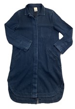 Baldwin Kansas City Women’s Medium Denim Long Coat Timeless USA Made