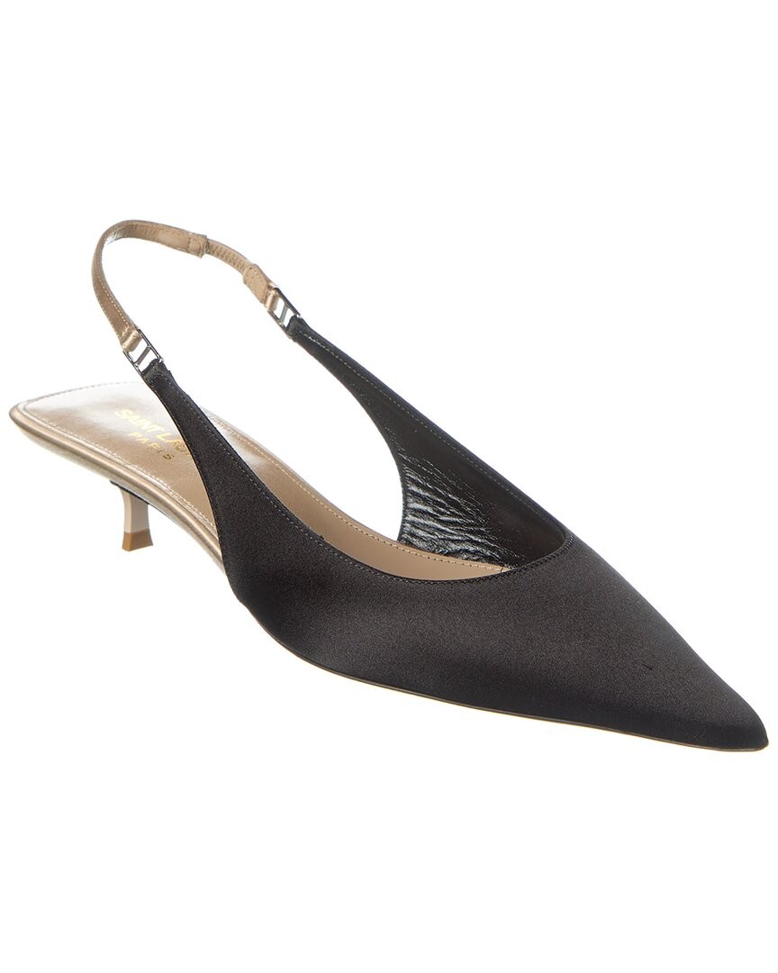 Saint Laurent Cherish 30 pompa slingback in raso da donna