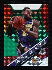 2019-20 Panini Mosaic Will to Win Green Mosaic Prizm LeBron James #7 9l4