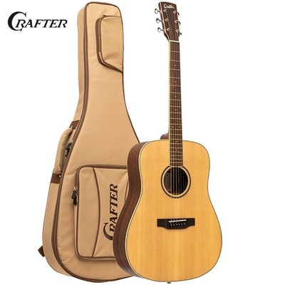 Crafter ES Solid Spruce Top Dreadnought Acoustic Electric Guitar ES-MAHO DE NAT