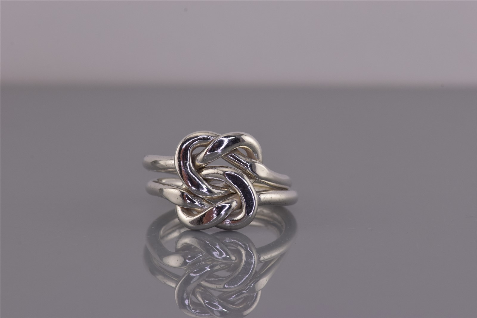 Sterling Silver 13mm Interlocking Double Love Kno… - image 7