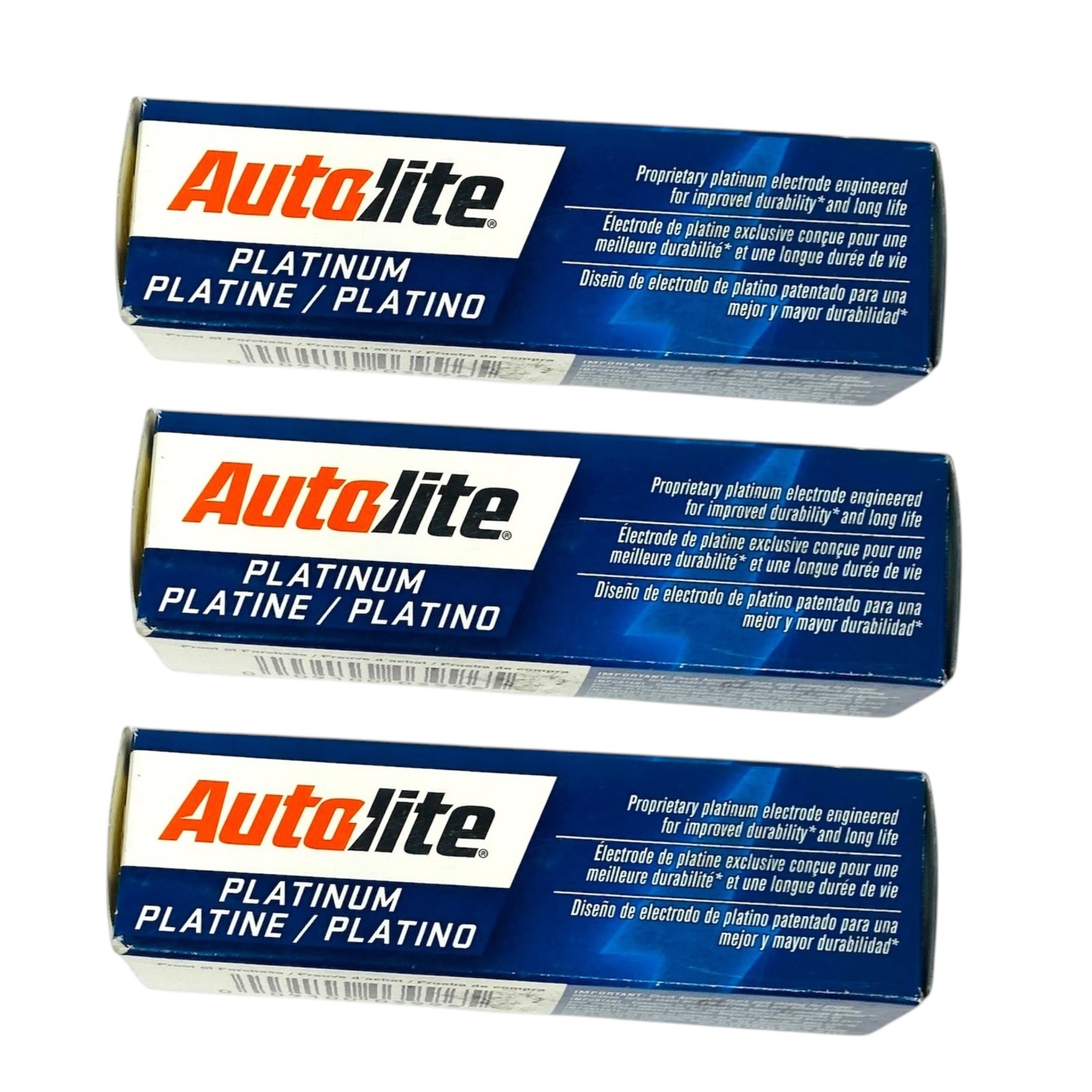 Autolite AP103 Platinum Spark Plug, Lot of 3