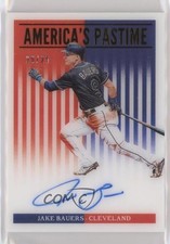 2019 Panini Chronicles America's Pastime Gold /25 Jake Bauers #AP-JB Auto sh7