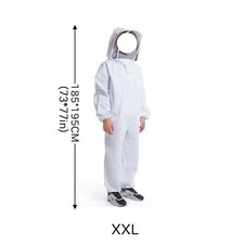 Beekeeping Suit Full Body Coverall XXL Beekeeper Outfit Jacket With Veil Unisex