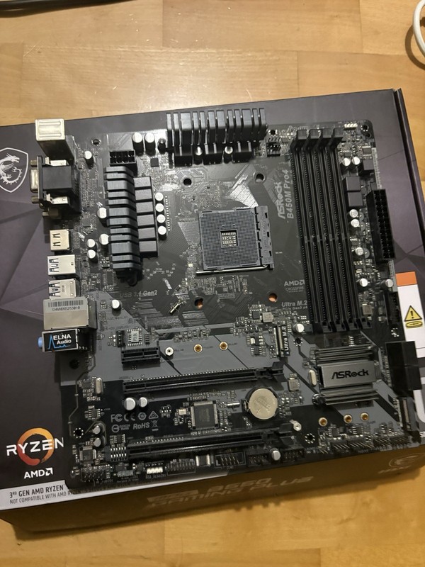ASRock B450M Pro4 Socket AM4, AMD Motherboard