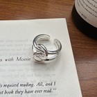 Fashion Adjustable Ring Copper Women's Open Knot Ring