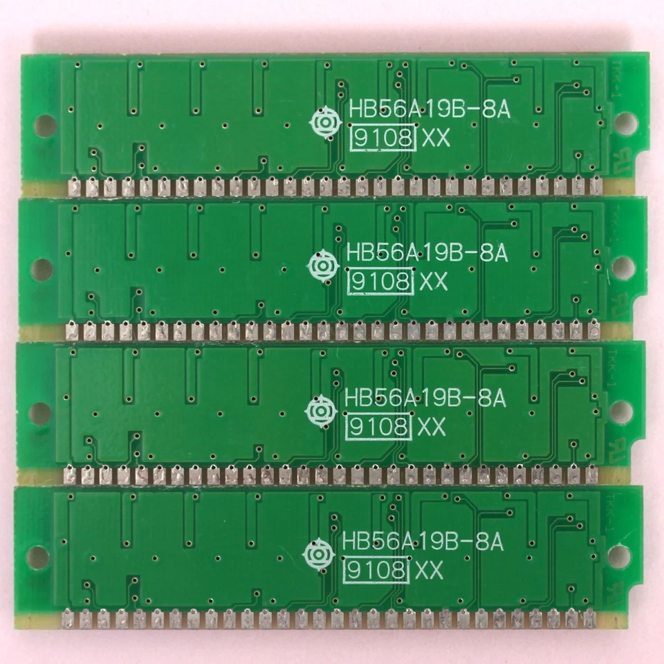 30 Pin 4MB RAM (4x 1MB Modules) Parity 5V 80ns Hitachi Memory TESTED w/ REPORT - Image 2 of 4