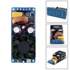 IRS2092S 500W Mono Channel Digital Class D HIFI Power Amp Amplifier Board W/ FAN