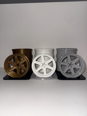 JDM Wheel Pen Stand - Volk Rays TE37, Work Equip Meister, Enkei RPF1