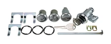 JEGS 18219 Door, Trunk & Glovebox Lock Set Fits Select 1969 GM Models [Oval