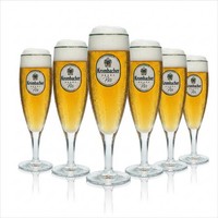 6X Krombacher Bier Glas Exklusiv Pokal 0,2L Sahm Tulpe GläSer Pils Goldrand Beer
