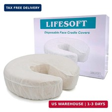 Disposable Fitted Face Cradle Covers Silky Massage Headrest Covers