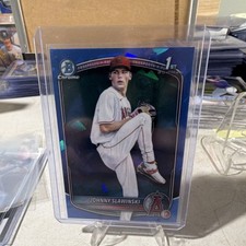 2025 Bowman Chrome Draft Johnny Slawinski BDC-153 1st Angels