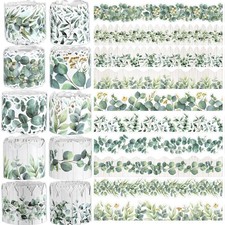 262Ft Eucalyptus Bulletin Border Eucalyptus Die-Cut Border Trim 10 Rolls Leav...