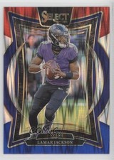 2024 Panini Select Concourse Red & Blue Shock Prizm Lamar Jackson #35 1o8k