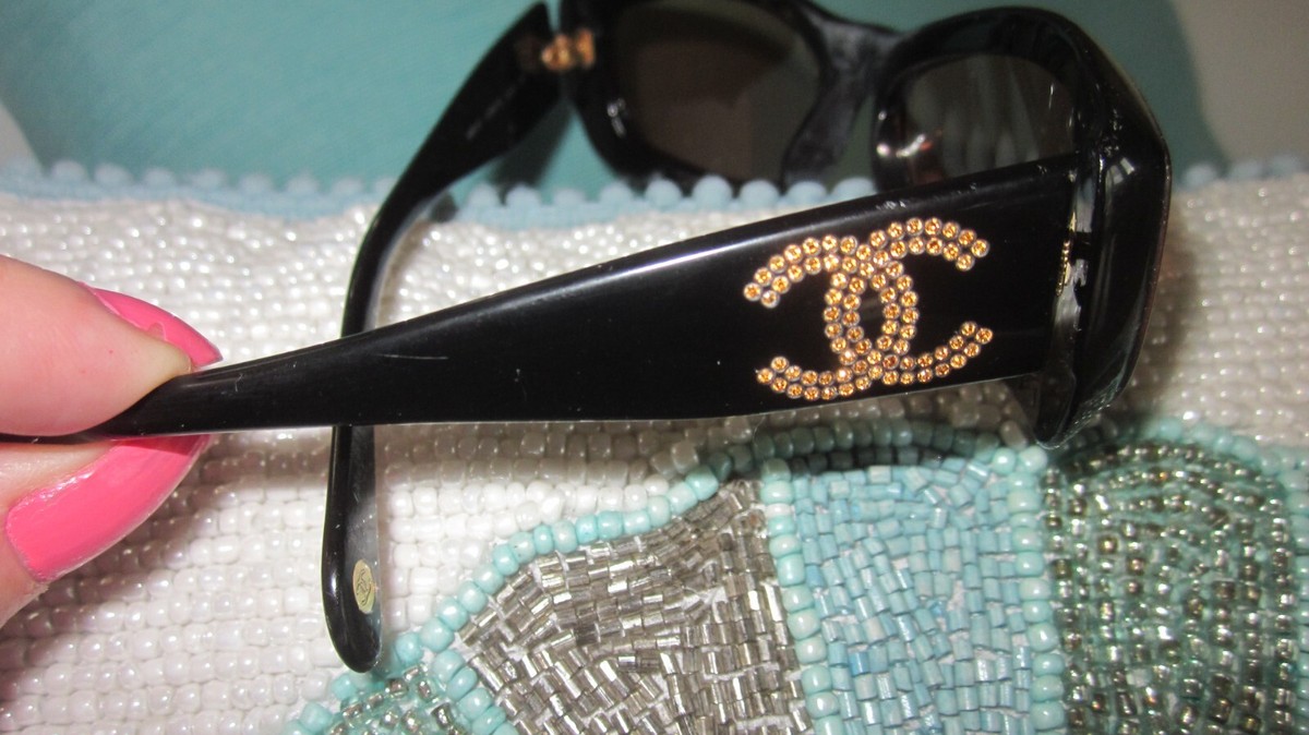 Chanel BLACK BROWN CRYSTAL CC display picture 2