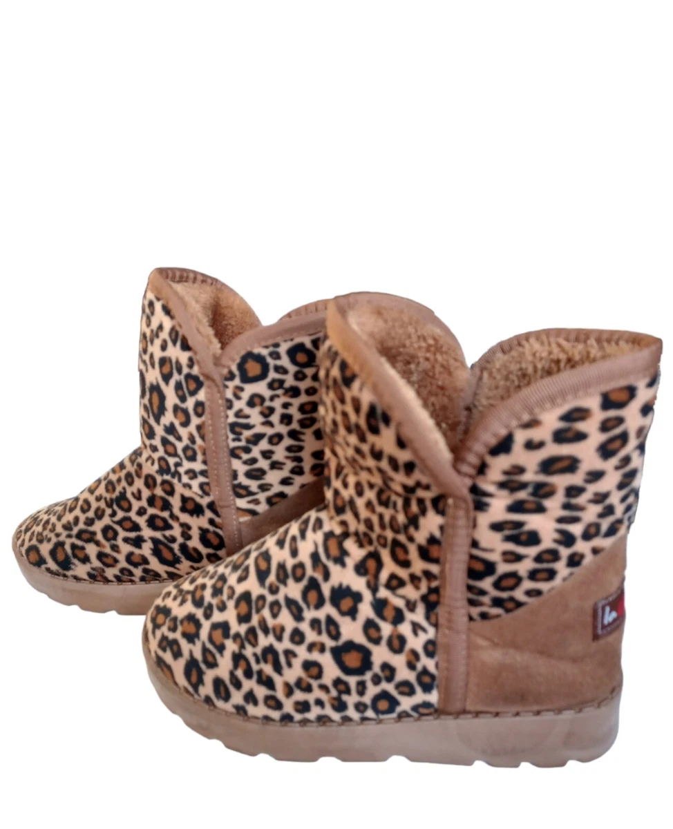 Leopard winter boots cheap