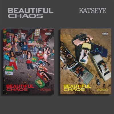KATSEYE [BEAUTIFUL CHAOS] Album CD+Photo Book+3 Card+Holder+Poster