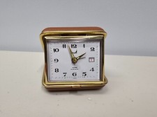 Travel's clock vintage ''modern'' brand - for parts or repair (C-0124)