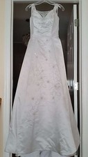 Silver Wedding Dress Size 12