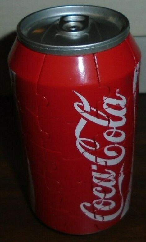コカ・コーラ (Coca-Cola) 3Dジグソーパズル Rare, Coca-Cola 3-D Jigsaw Puzzle Can 40 Pieces Original Product