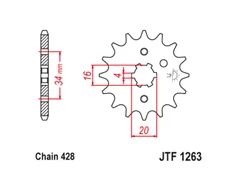 JT Front Sprocket 15 15T Tooth RM80 RM85 Yamaha DT MX 100 125 175 YZ80 and more