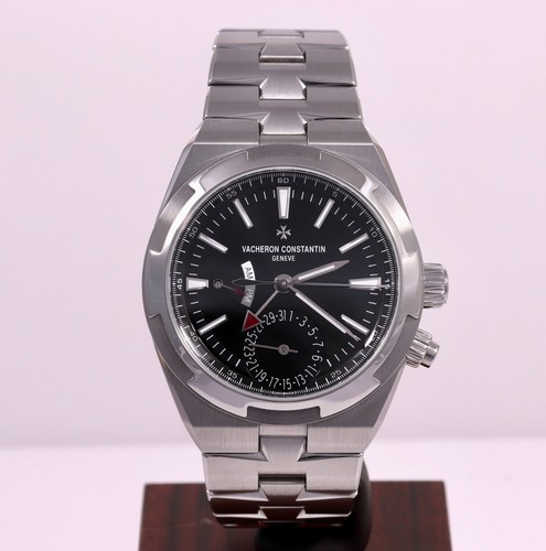 Vacheron Constantin 2024 Overseas Dual Time Black Steel/Leather/Rubber 7920V