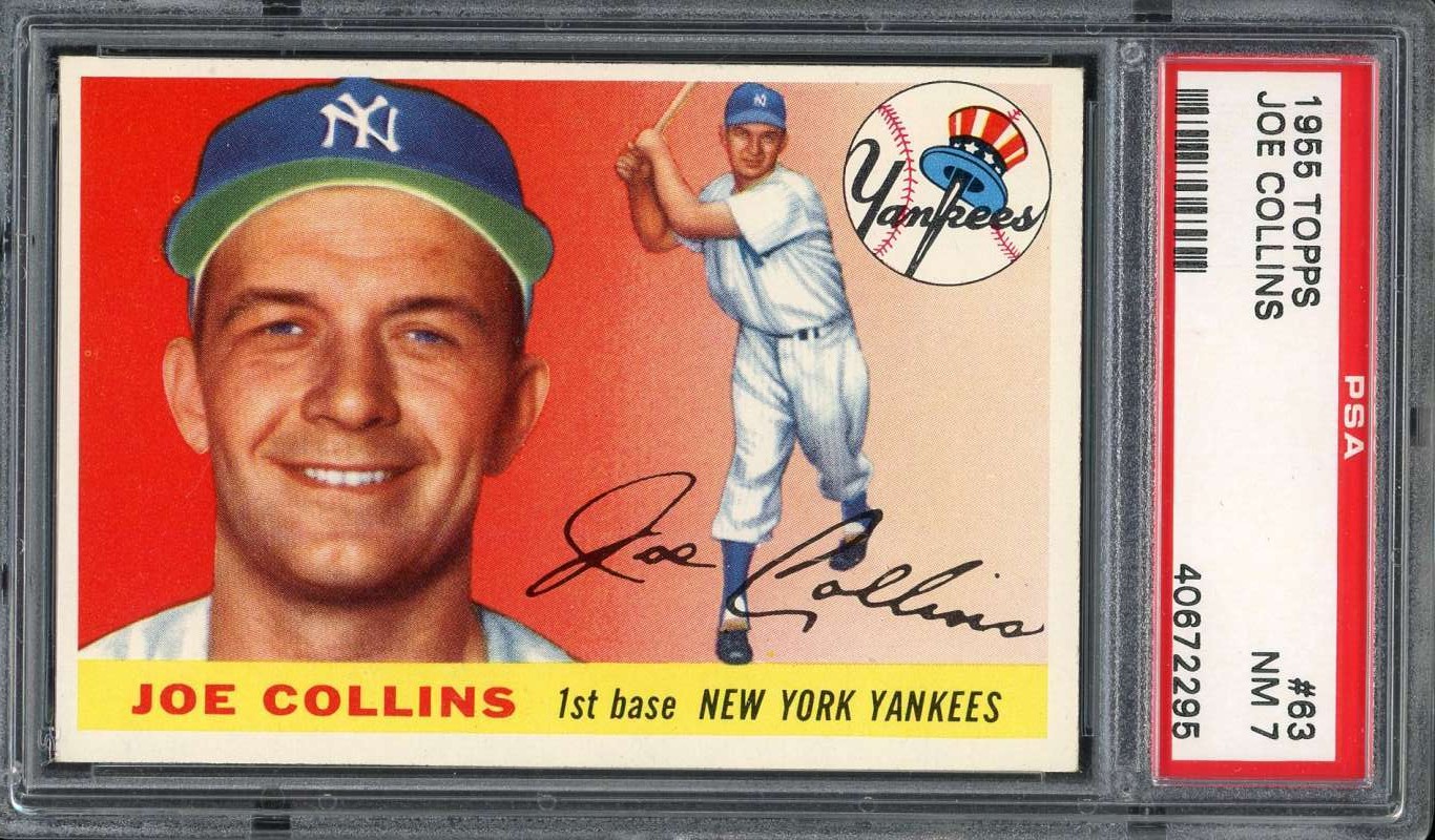1955 Topps 63 Joe Collins PSA 7 40672295