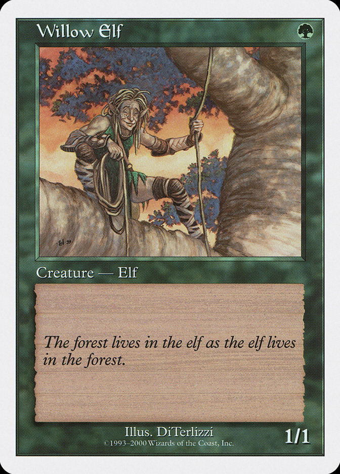 4x Willow Elf - LP - Starter 2000 - SPARROW MAGIC mtg